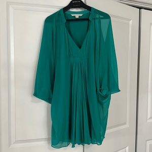 Diane Von Furstenburg teal Mini Dress